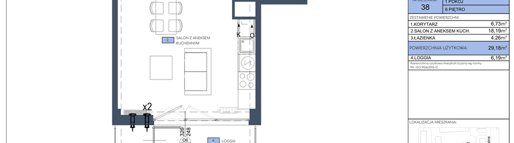 Mieszkanie w inwestycji: Apartamenty Jana Pawła 34