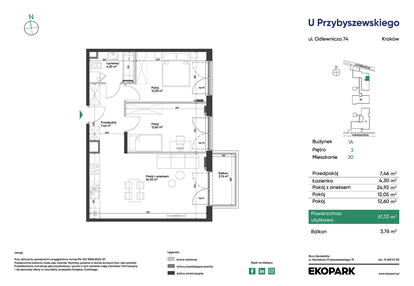 Mieszkanie w inwestycji: U Przybyszewskiego etap 4