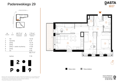 Mieszkanie w inwestycji: Paderewskiego 29