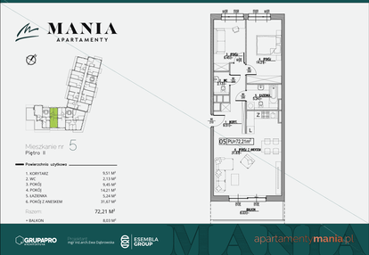 Mieszkanie w inwestycji: MANIA Apartamenty