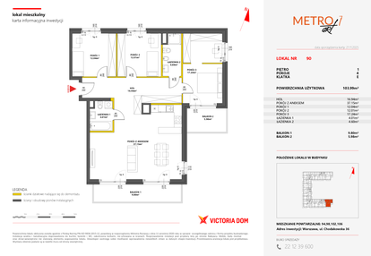 Mieszkanie w inwestycji: Metro Art 7
