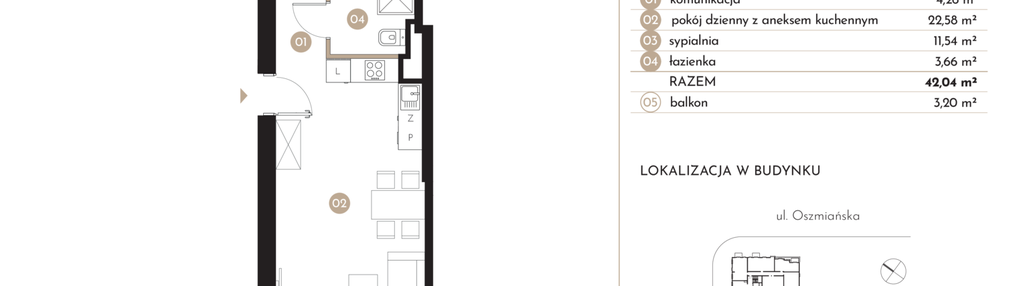 Mieszkanie w inwestycji: Moja Oszmiańska