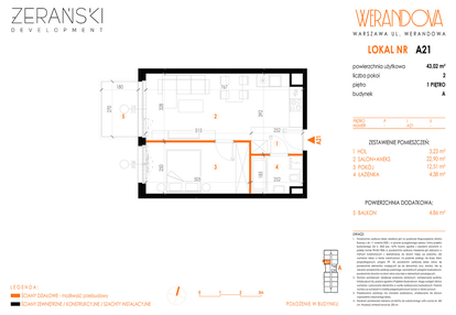 Mieszkanie w inwestycji: Werandova