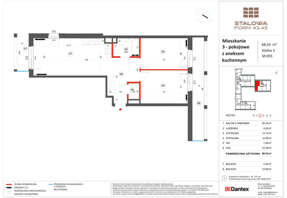 Mieszkanie w inwestycji: Stalowa Form 43.45