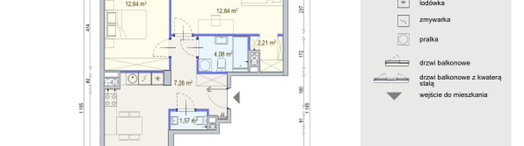 Mieszkanie w inwestycji: Modern Mokotów etap 6, budynek F1 i F2