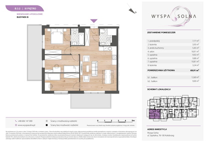 Mieszkanie w inwestycji: Wyspa Solna Etap III, budynek B