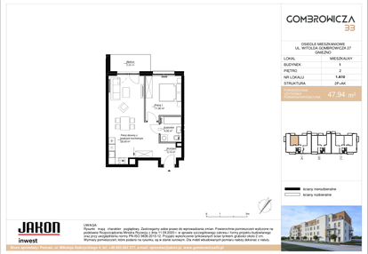 Mieszkanie w inwestycji: Gombrowicza 33