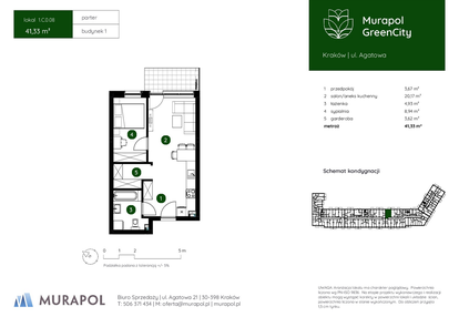 Mieszkanie w inwestycji: Murapol GreenCity bud. 1