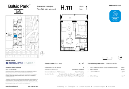 Mieszkanie w inwestycji: Baltic Park Loft