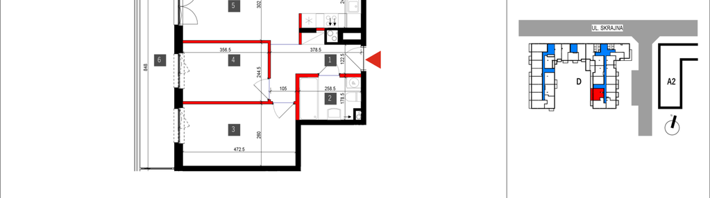 Mieszkanie w inwestycji: Skrajna 9 bud. D