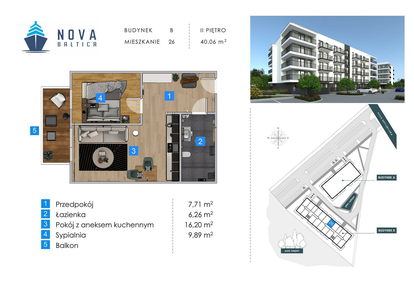 Mieszkanie w inwestycji: Nova Baltica Mieszkania Kołobrzeg