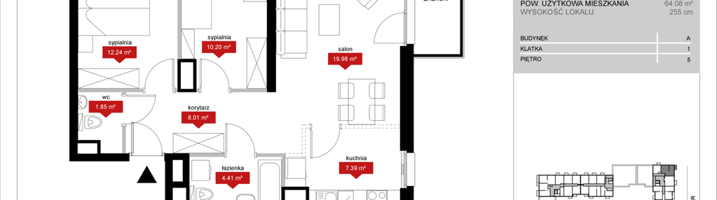 Mieszkanie w inwestycji: Atrium - Nowy Szczepin