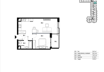 Mieszkanie w inwestycji: Osiedle Mozaika