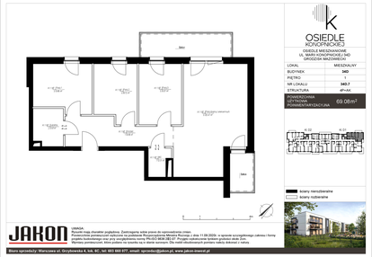 Mieszkanie w inwestycji: Osiedle Konopnickiej