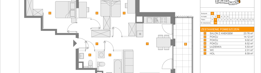Mieszkanie w inwestycji: Apartamenty Literacka etap 2.2