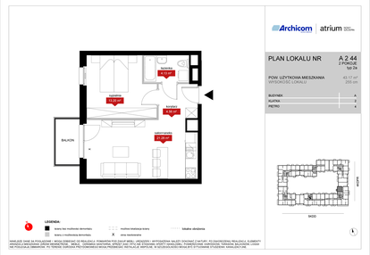 Mieszkanie w inwestycji: Atrium - Nowy Szczepin