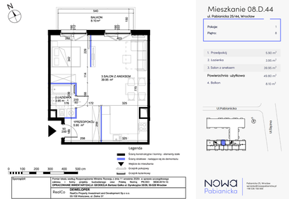 Mieszkanie w inwestycji: Nowa Pabianicka