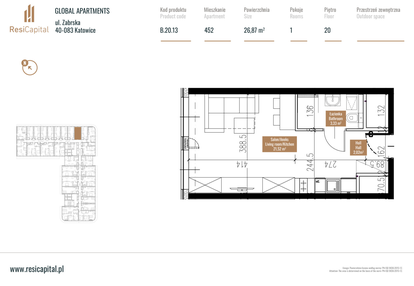 Mieszkanie w inwestycji: Global Apartments