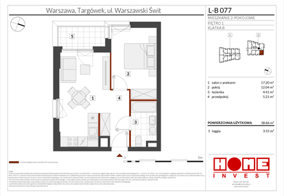 Mieszkanie w inwestycji: Warszawski Świt etap XII