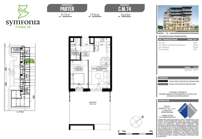 Mieszkanie w inwestycji: Symfonia Ptasia 28