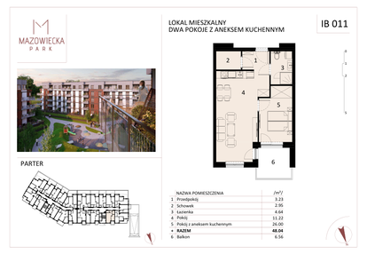 Mieszkanie w inwestycji: Mazowiecka Park - budynek I