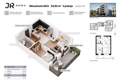 Mieszkanie w inwestycji: JR Nowa