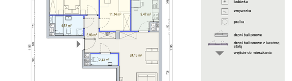 Mieszkanie w inwestycji: Modern Mokotów bud. F1 i F2