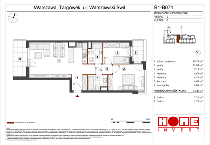 Mieszkanie w inwestycji: Warszawski Świt etap VIII