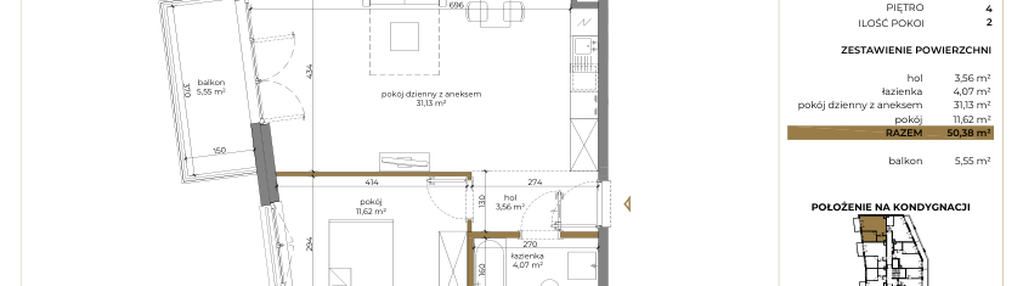 Mieszkanie w inwestycji: Cieszyńska 9 budynek B i C