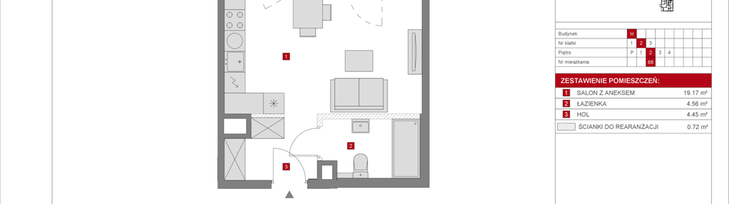 Mieszkanie w inwestycji: Dzielnica Mieszkaniowa Metro Zachód - etap 8