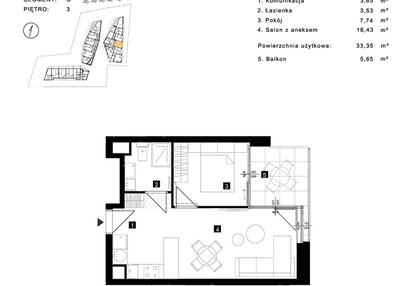 Mieszkanie w inwestycji: Cisha Apartamenty Dziwnów