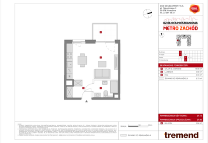 Mieszkanie w inwestycji: Dzielnica Mieszkaniowa Metro Zachód - etap 8.1