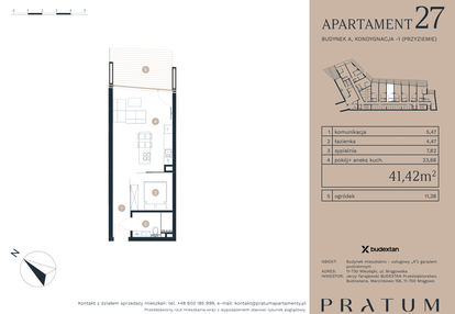 Mieszkanie w inwestycji: Pratum Apartamenty Etap I