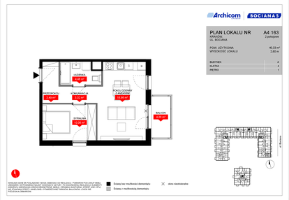 Mieszkanie w inwestycji: Osiedle Bociana 5