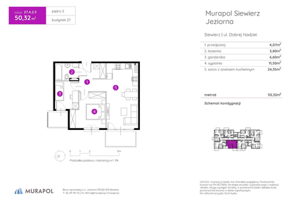 Mieszkanie w inwestycji: Murapol Siewierz Jeziorna bud. 27 i 28