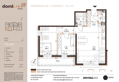 Mieszkanie w inwestycji: Domkove Widzew