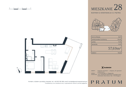 Mieszkanie w inwestycji: Pratum Apartamenty Etap I