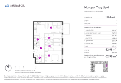 Mieszkanie w inwestycji: Murapol Trzy Lipki