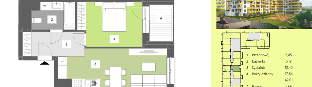 Mieszkanie w inwestycji: Dworzysko Park - Etap II