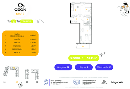 Mieszkanie w inwestycji: Osiedle Ozon etap VII