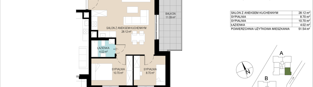 Mieszkanie w inwestycji: Wzgórze Gustawa