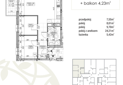 Mieszkanie w inwestycji: Zakątek Flora