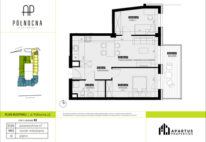 Mieszkanie w inwestycji: Apartamenty Północna etap II