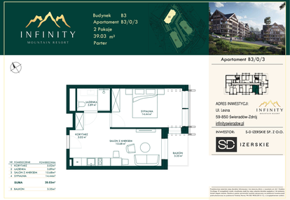 Mieszkanie w inwestycji: Infinity Mountain Resort