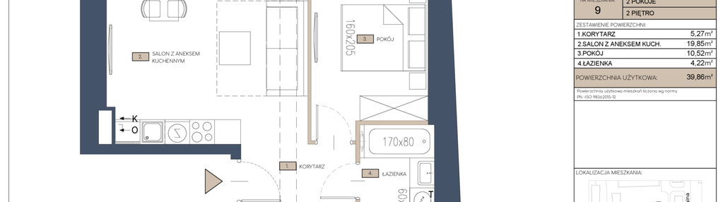 Mieszkanie w inwestycji: Apartamenty Jana Pawła 34