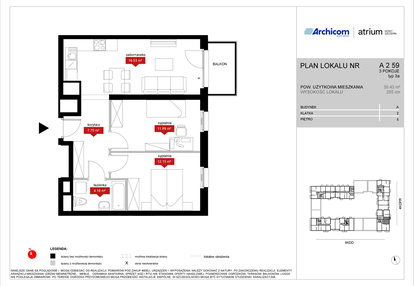 Mieszkanie w inwestycji: Atrium - Nowy Szczepin