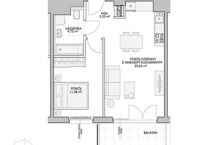 Mieszkanie w inwestycji: Wiszące Ogrody