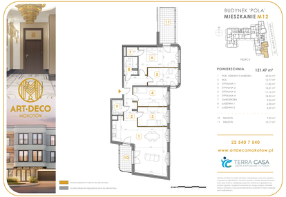 Mieszkanie w inwestycji: Art Deco Mokotów Pola