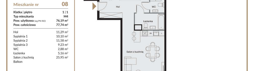 Mieszkanie w inwestycji: QUADRA