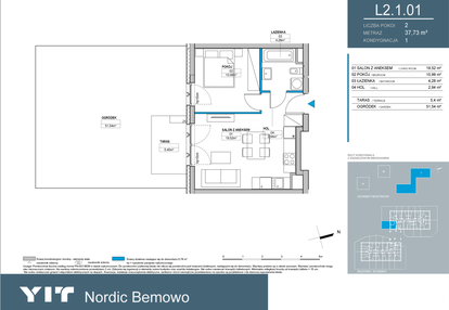 Mieszkanie w inwestycji: Nordic Bemowo - etap III
